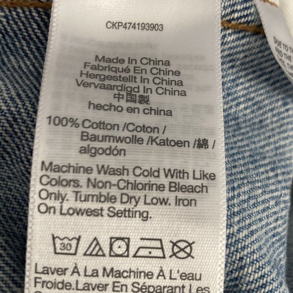 Madewell‎ Denim Sz 25 The 90s Straight Jean Hazelfern Wash Shadow-Panel Edition - Picture 9 of 12